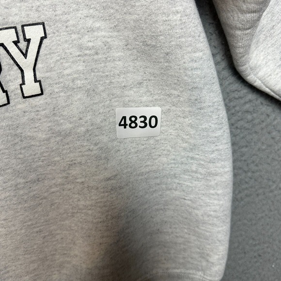 VTG Ashbury Seminary Sweater Adult Large Gray Pullover 90s Crewneck Collegiate - Picture 10 of 10